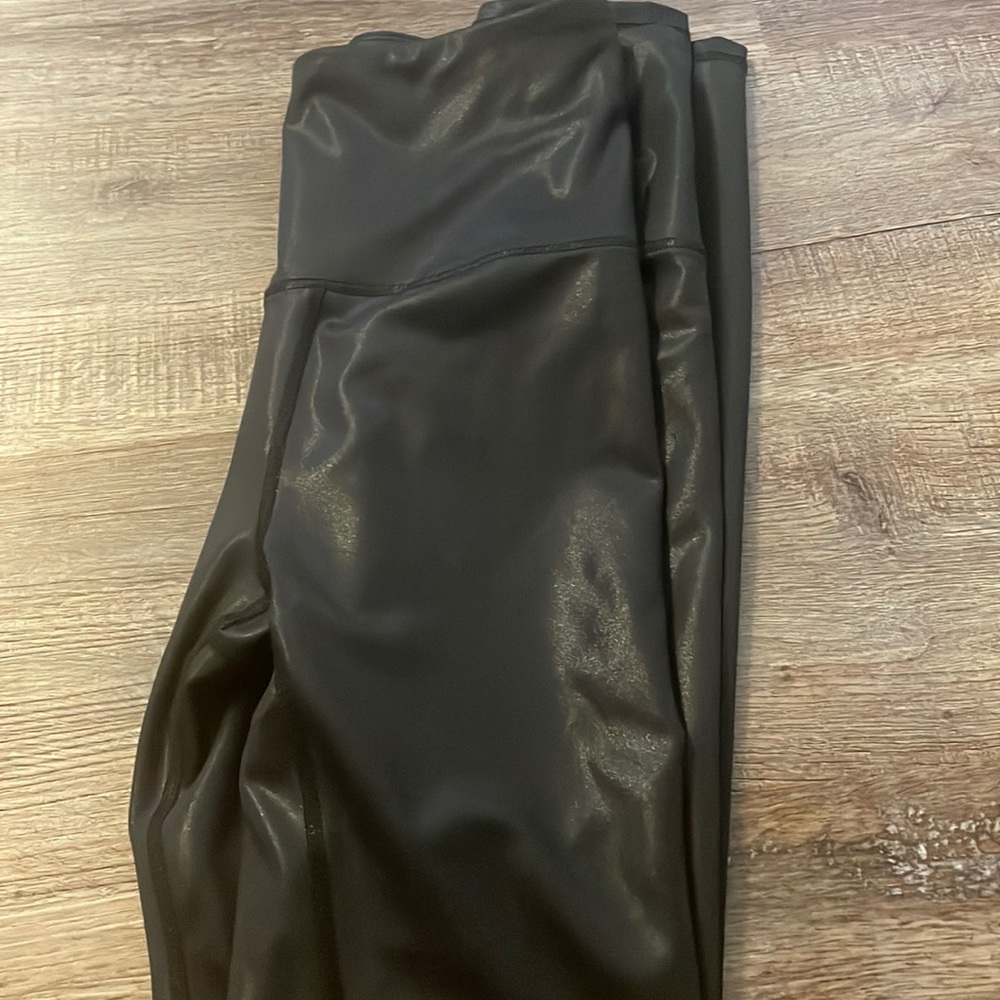 Wildfox shiny Faux leather leggings